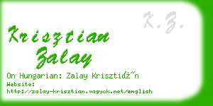 krisztian zalay business card